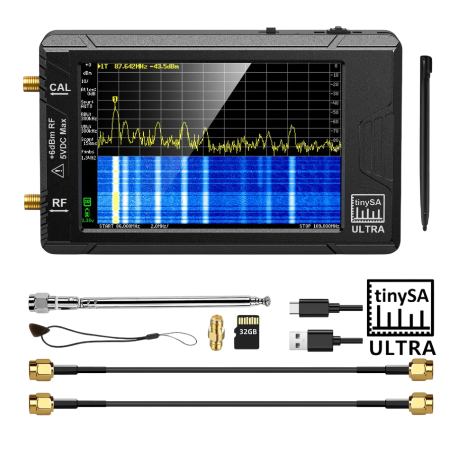 Tinysa Ultra 100k - 5.3GHz Spektrum Analizörü 4 inç HD Dokunmatik Ekran