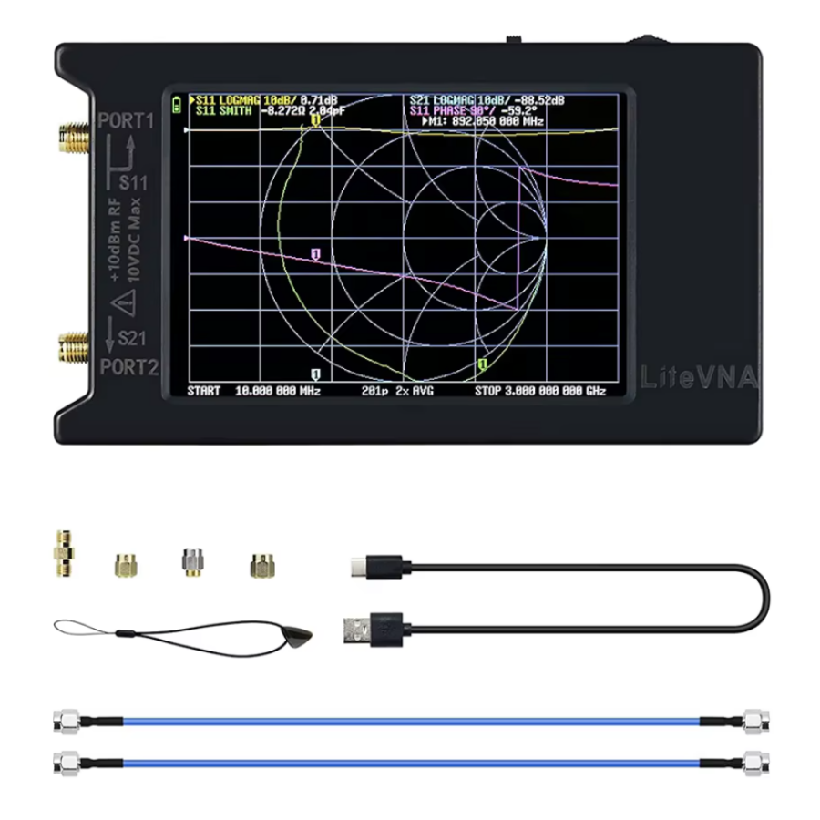LiteVNA-64 50kHz-6.3GHz 4'' VNA