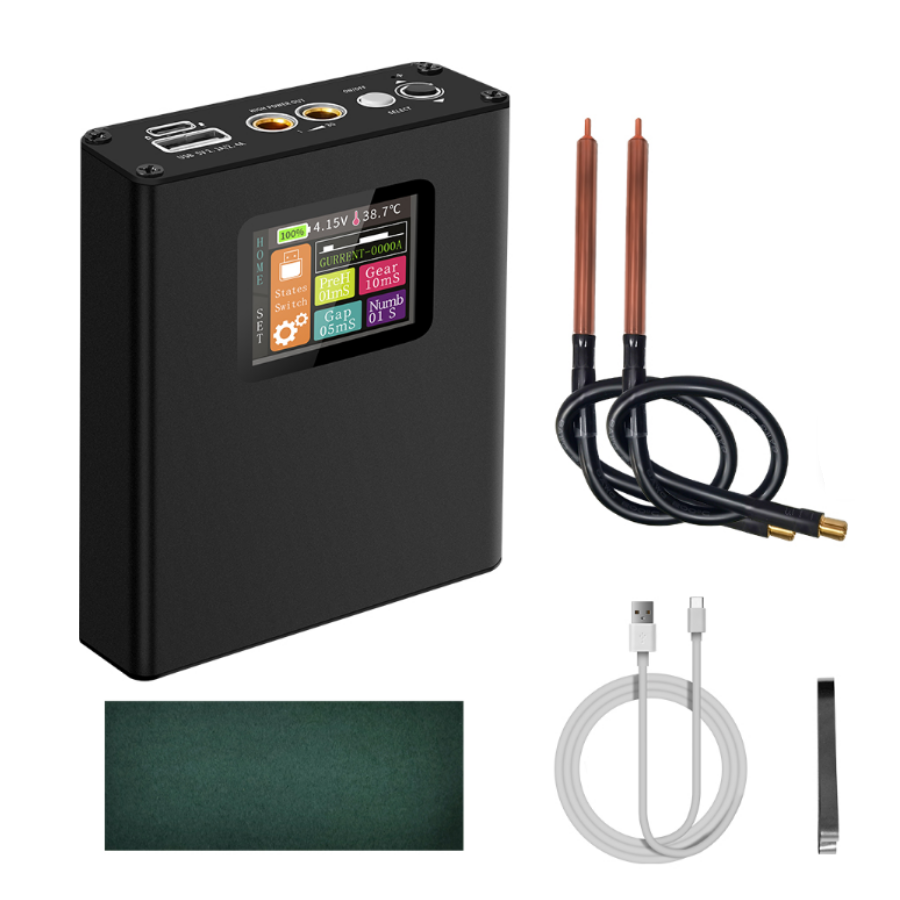 Taşınabilir 1.8 inch Lcd Ekranlı Pil Punta Kaynak Makinesi