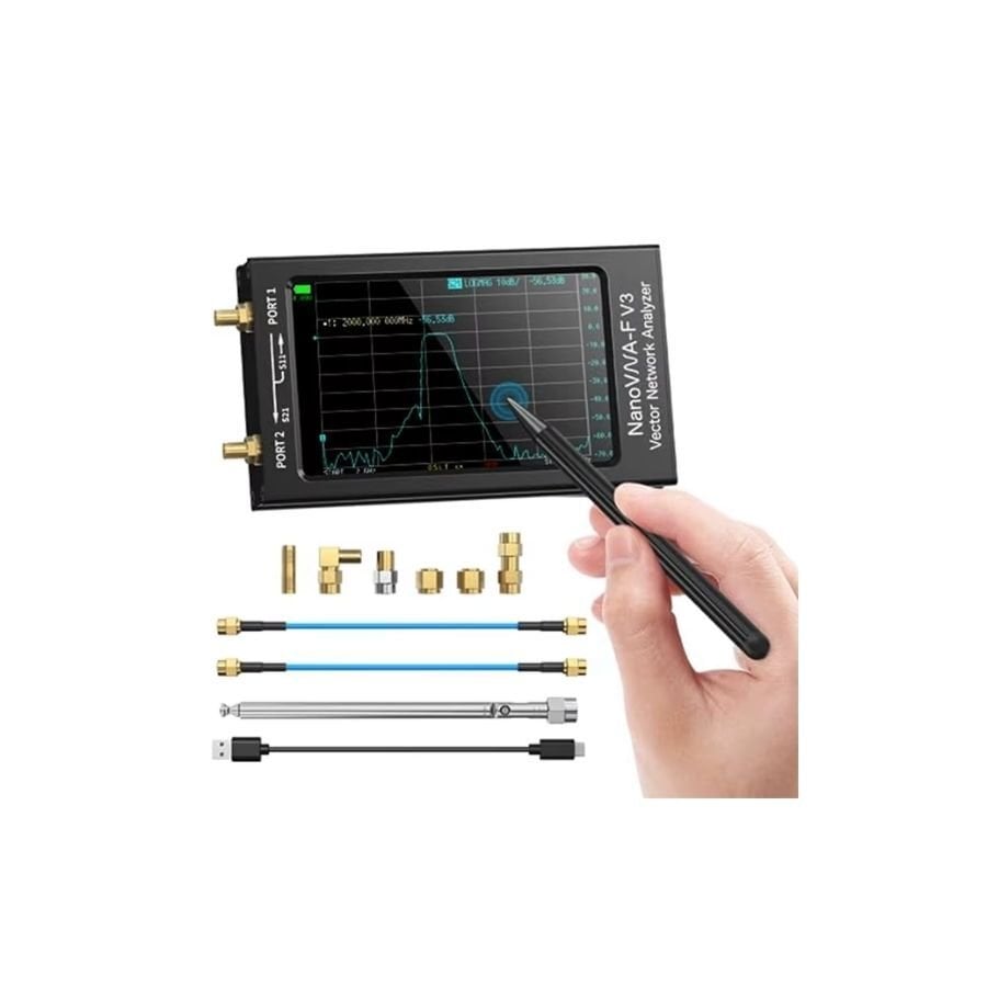 NanoVNA-F V3 1MHz-6GHz Vektör Ağ Analizörü - Vector Network Analyzer