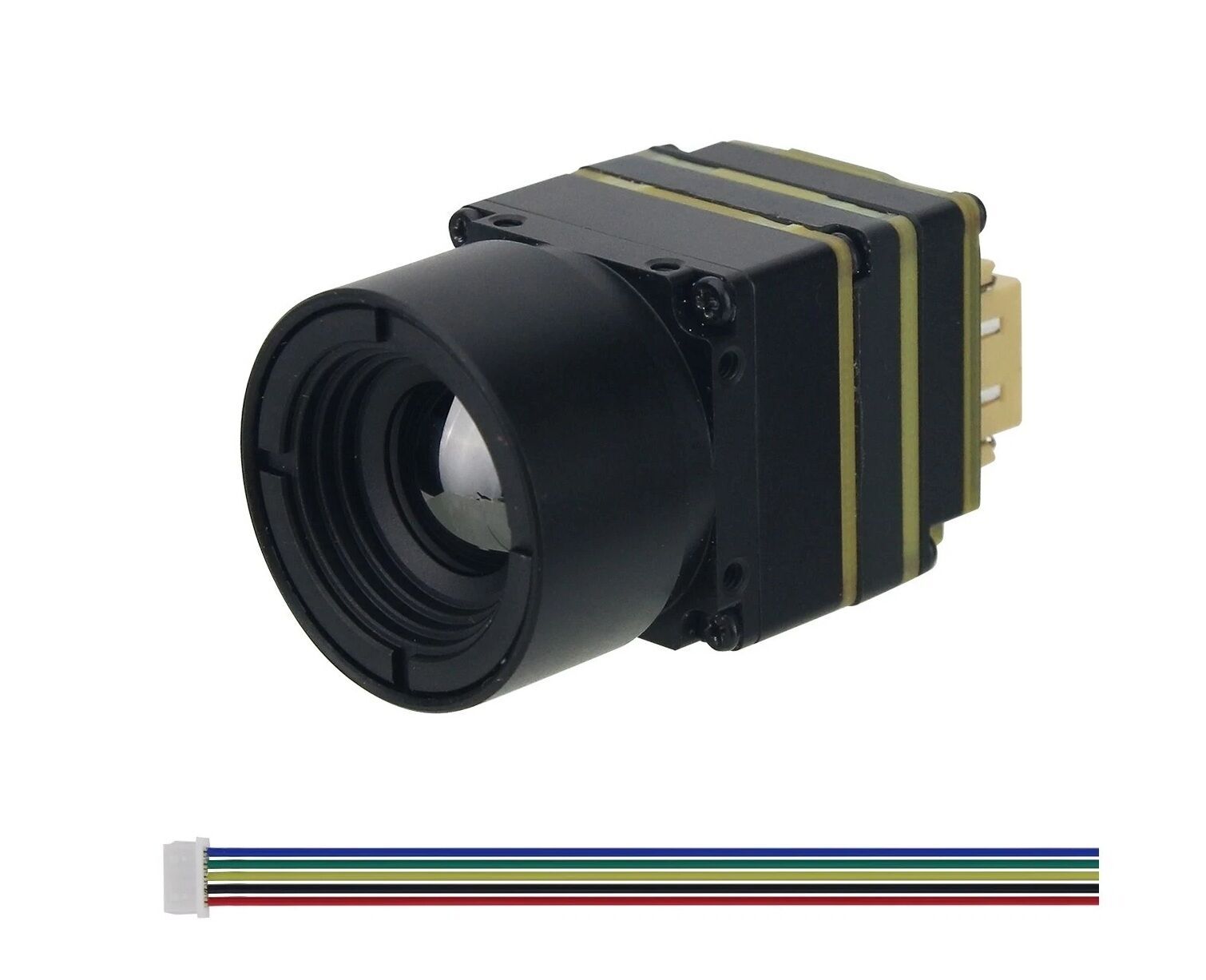 FPV 640X512 4.6MM Lens Termal ve Gece Görüş Kamera CVBS Arayüzü