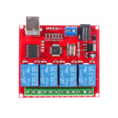 Usb Röle Kontrol Kartı 5V 4 lü Röle