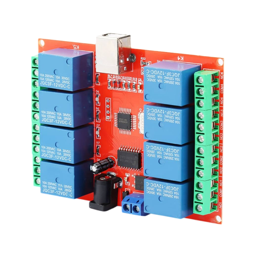 12V 8 Kanal USB Röle Kartı