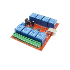12V 8 Kanal USB Röle Kartı