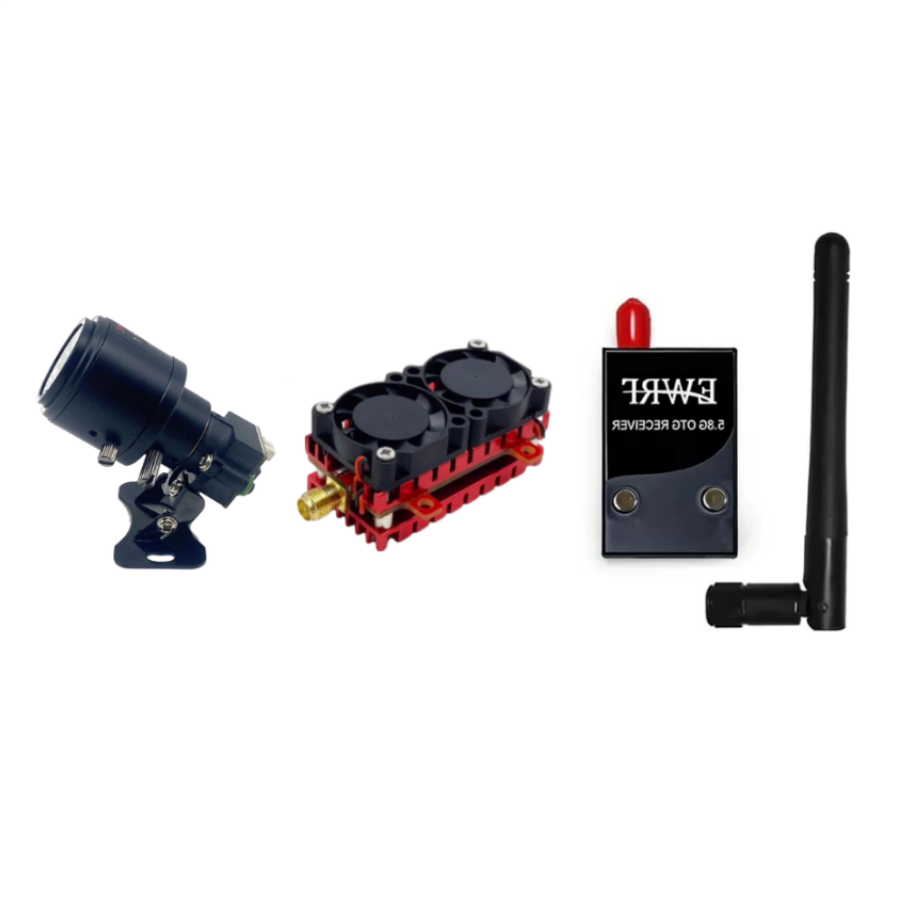 EWRF 708R 5.8G 48 Kanallı , 5.8ghz 2000w , Uzun Mesafeli Görüntü aktarıcı Modül ve HD Zoom lu Kamera Seti