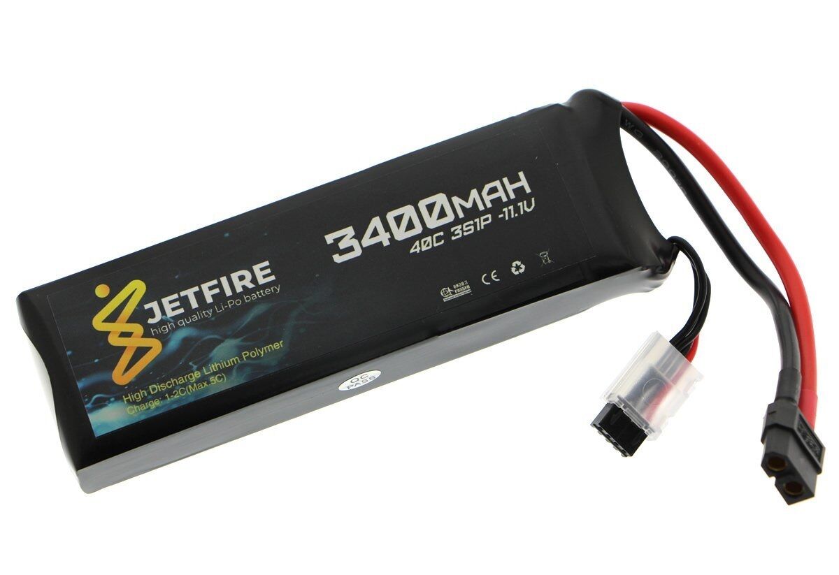 11.1V 3s 3400 mah 40c Lipo Batarya Jetfire Pil
