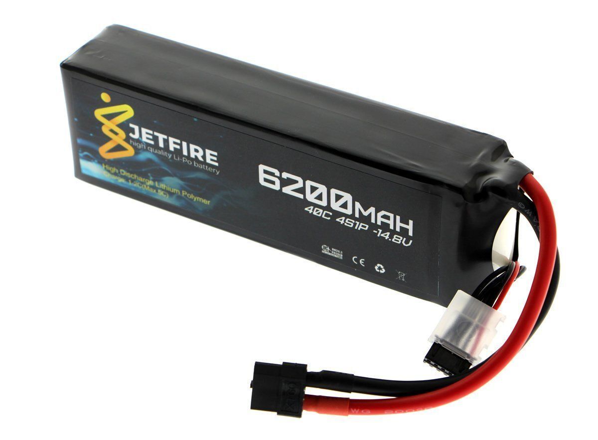 14.8v 4s 6200mah 100c Lipo Batarya Jetfire Pil