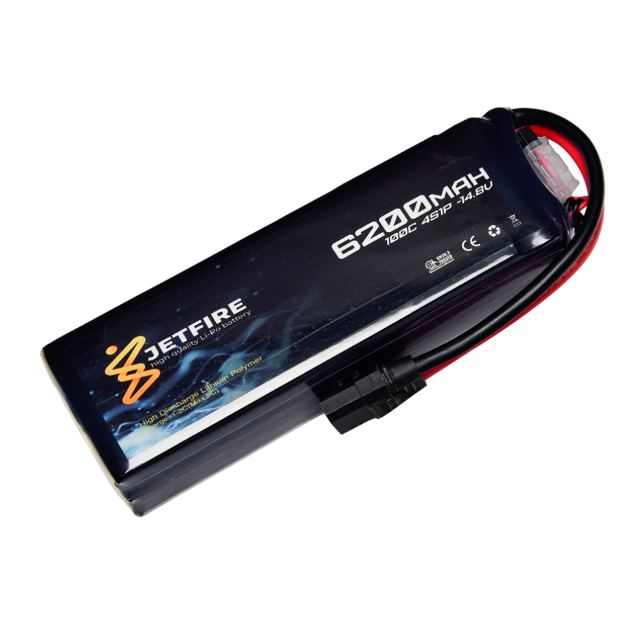14.8v 4s 6200mah 100c Lipo Batarya Jetfire Pil