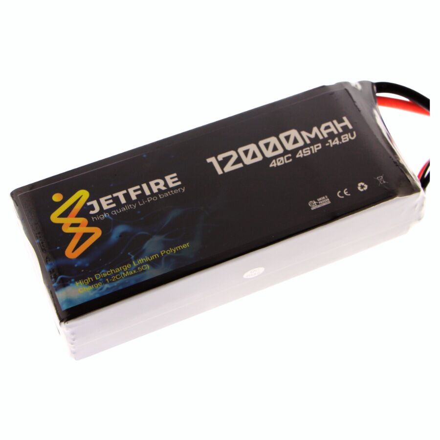 14.8v 4s 12000mah 40c Lipo Batarya Jetfire Pil