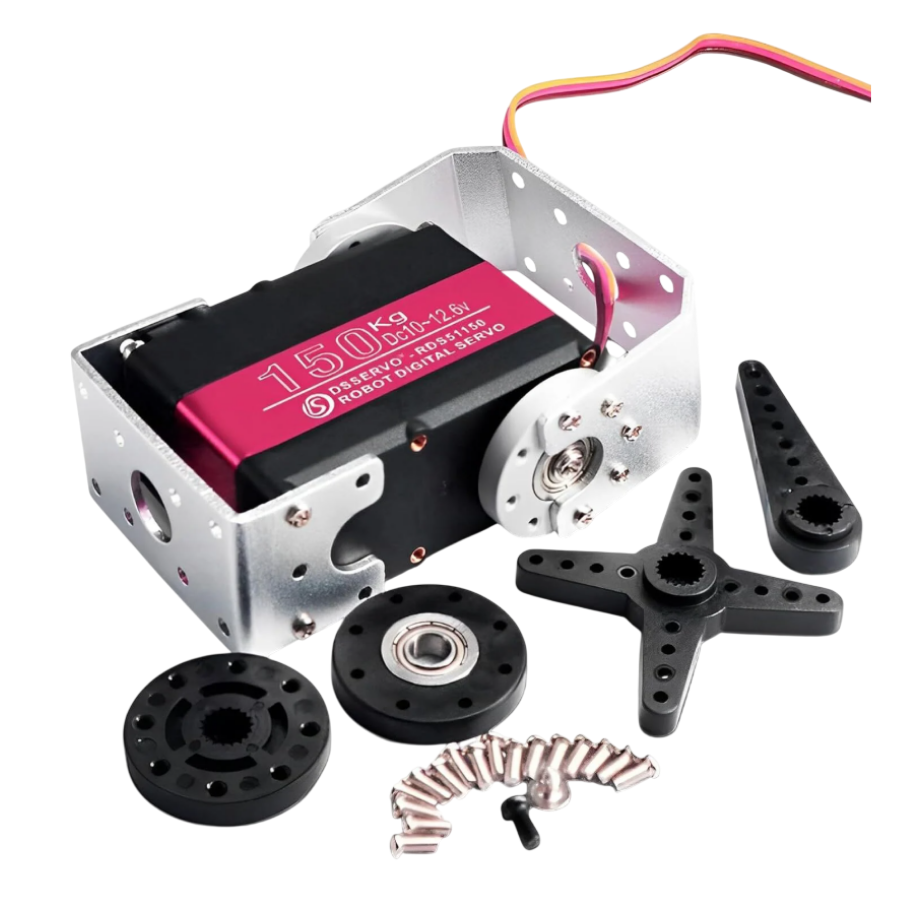 DSSERVO RDS51150 Pro 150KG Su Geçirmez Dijital Servo Motor ve Robot Kol 180° 173kg