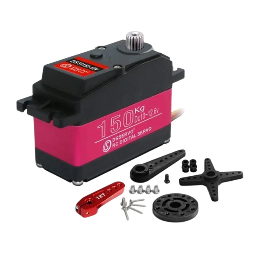 DSSERVO DS51150 Pro 150KG Su Geçirmez Dijital Servo Motor 180° 173kg
