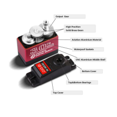 DSSERVO DS3230 Pro 30KG Su Geçirmez Dijital Servo Motor 180° 34KG