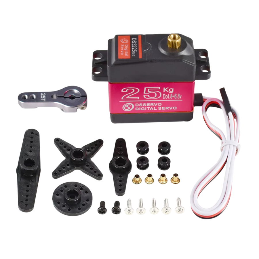 DSSERVO DS3225 Pro 25KG Su Geçirmez Dijital Servo Motor 180° 28KG