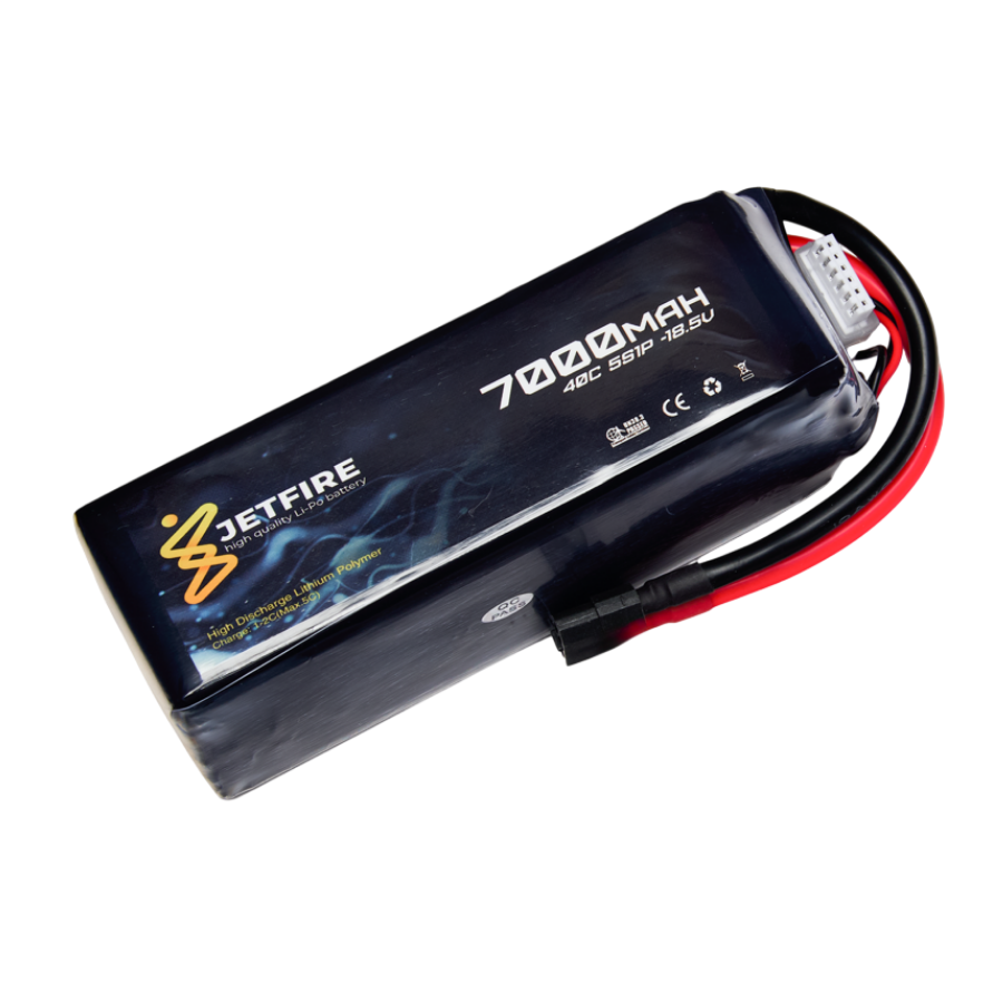 18.5v 5s 7000mah 40c Lipo Batarya Jetfire Pil