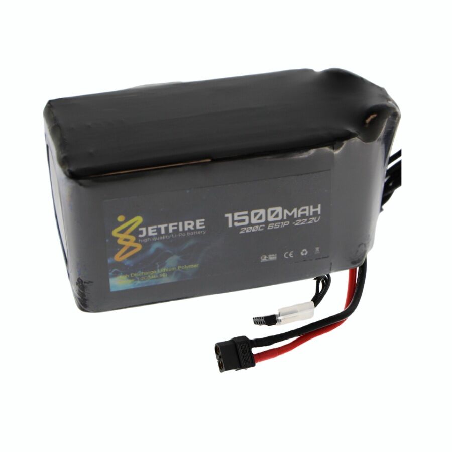 22.2v 6s 1500mah 200c Lipo Batarya Jetfire Pil