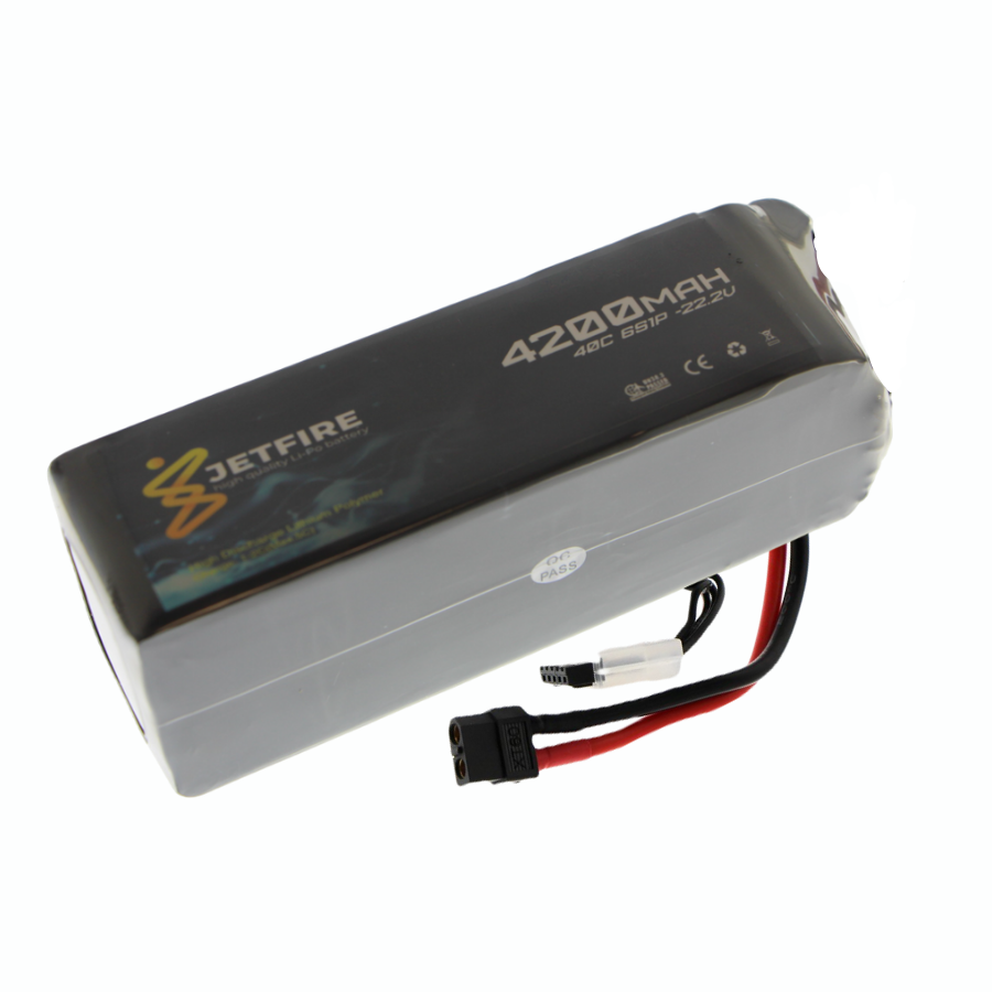22.2v 6s 4200mah 40c Lipo Batarya Jetfire Pil