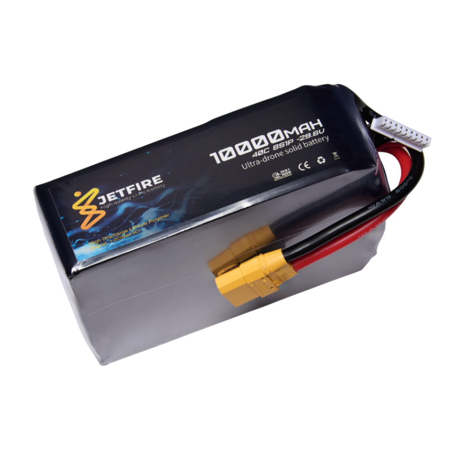 29.6v 8s 10000mah 40c Solid State   Batarya Jetfire Pil