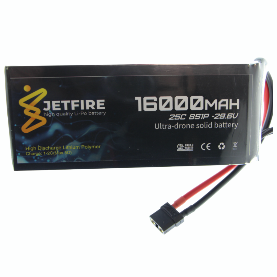 29.6v 8s 16000mah 25c Solid State Batarya Jetfire Pil