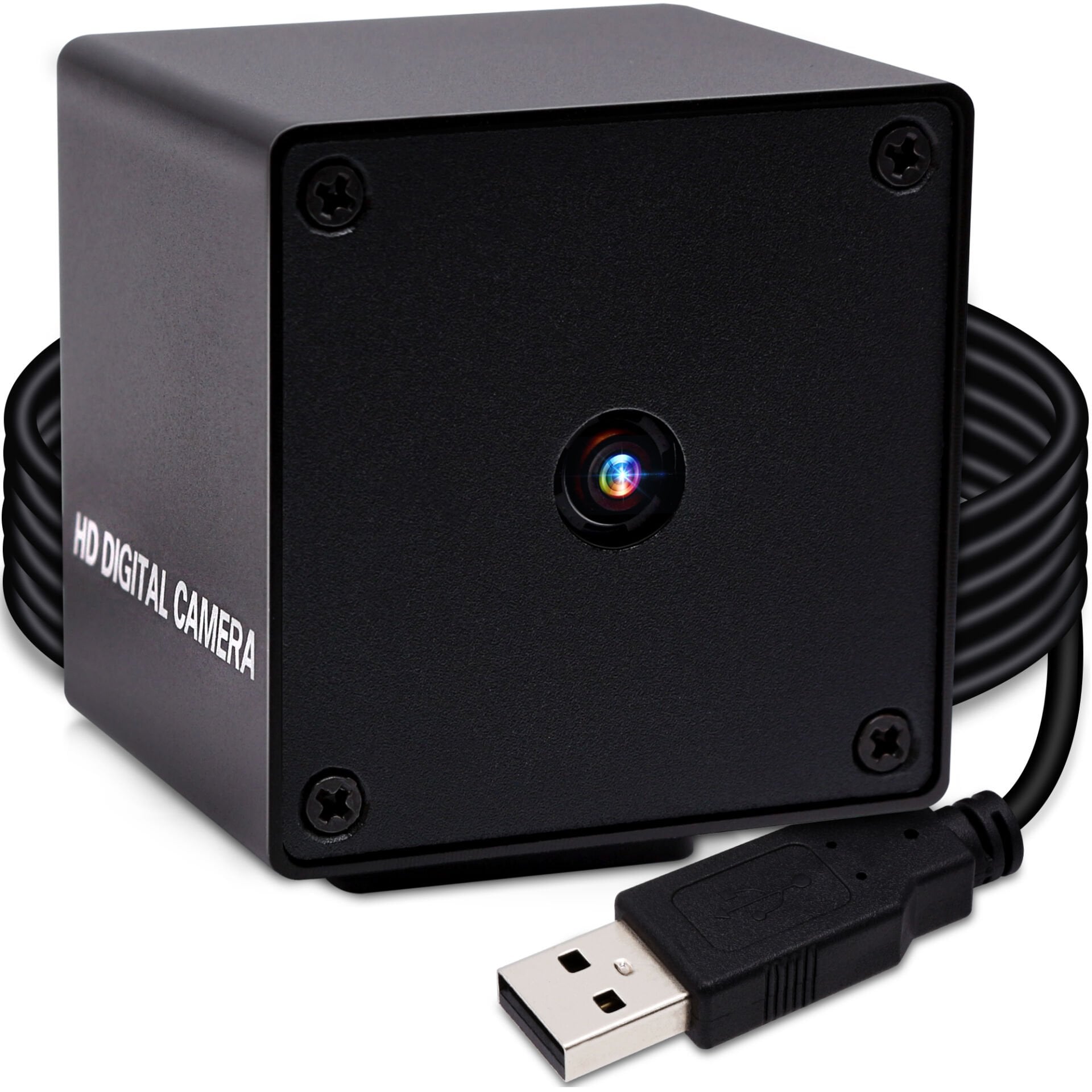 ELP 48MP USB Web Kamerası Otomatik Odaklama 8K CMOS 8000x6000 70 Derece Bozulmasız Lens Makine Görüşü Mini PC Video Kamera