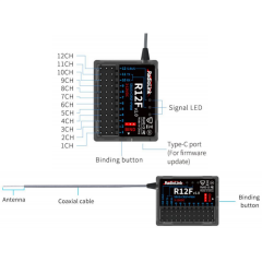 Radiolink R12F 12 Kanal Alıcı 2.4Ghz (S-BUS+CRSF+PWM)