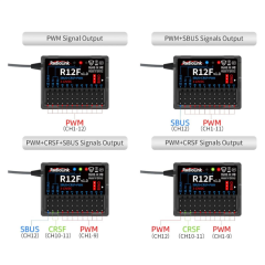 Radiolink R12F 12 Kanal Alıcı 2.4Ghz (S-BUS+CRSF+PWM)