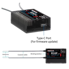 Radiolink R16F 16 Kanal Alıcı 2.4Ghz (S-BUS+CRSF+PWM)