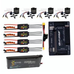 SunnySky F450 Drone Seti Combo Paket 6 kanal FlySky kumanda ve APM 2.8 Uçuş Kartlı