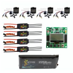 SunnySky F450 Drone Seti Combo Paket 6 kanal FlySky kumanda ve KK2. 15 Uçuş Kartlı