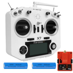 FrSky Taranis Q X7 2.4GHz 16 Kanal Kumanda  - Batarya Grubu ve 10Km R9M Telemetri Alıcı