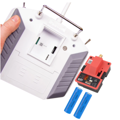 FrSky Taranis Q X7 2.4GHz 16 Kanal Kumanda  - Batarya Grubu ve 10Km R9M Telemetri Alıcı