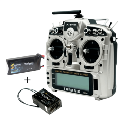 Frsky Taranis X9D Plus 2.4GHz 24 Kanal Kumanda -  X8R Alıcı Ve Lipo Batarya Grubu