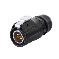 LP-20-C03PE-01-022 3-Pin Su Geçirmez Konnektör Erkek- Dişi Takım