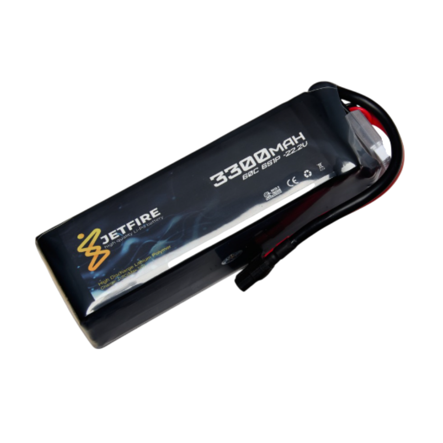 22.2v 6s 3300mah 60c  Batarya Jetfire Pil