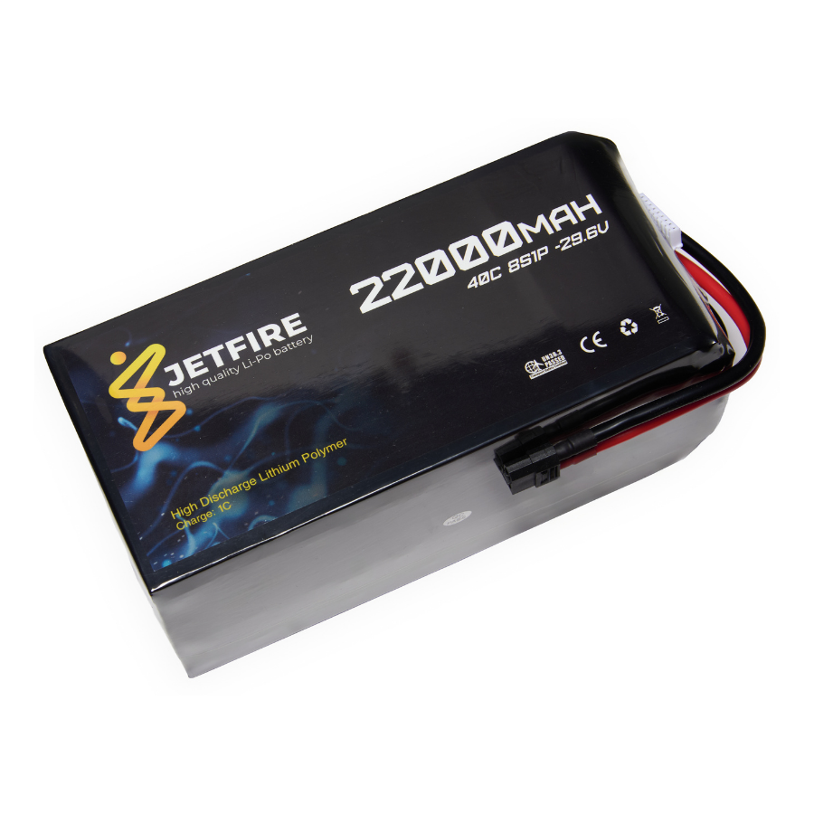 29.6v 8s 22000mah 40c  Batarya Jetfire Pil
