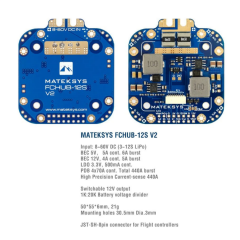 MATEK Mateksys FCHUB-12S 5V&12V 440A V2